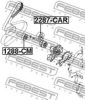 FEBEST 1288-CM Deflection/Guide Pulley, v-ribbed belt